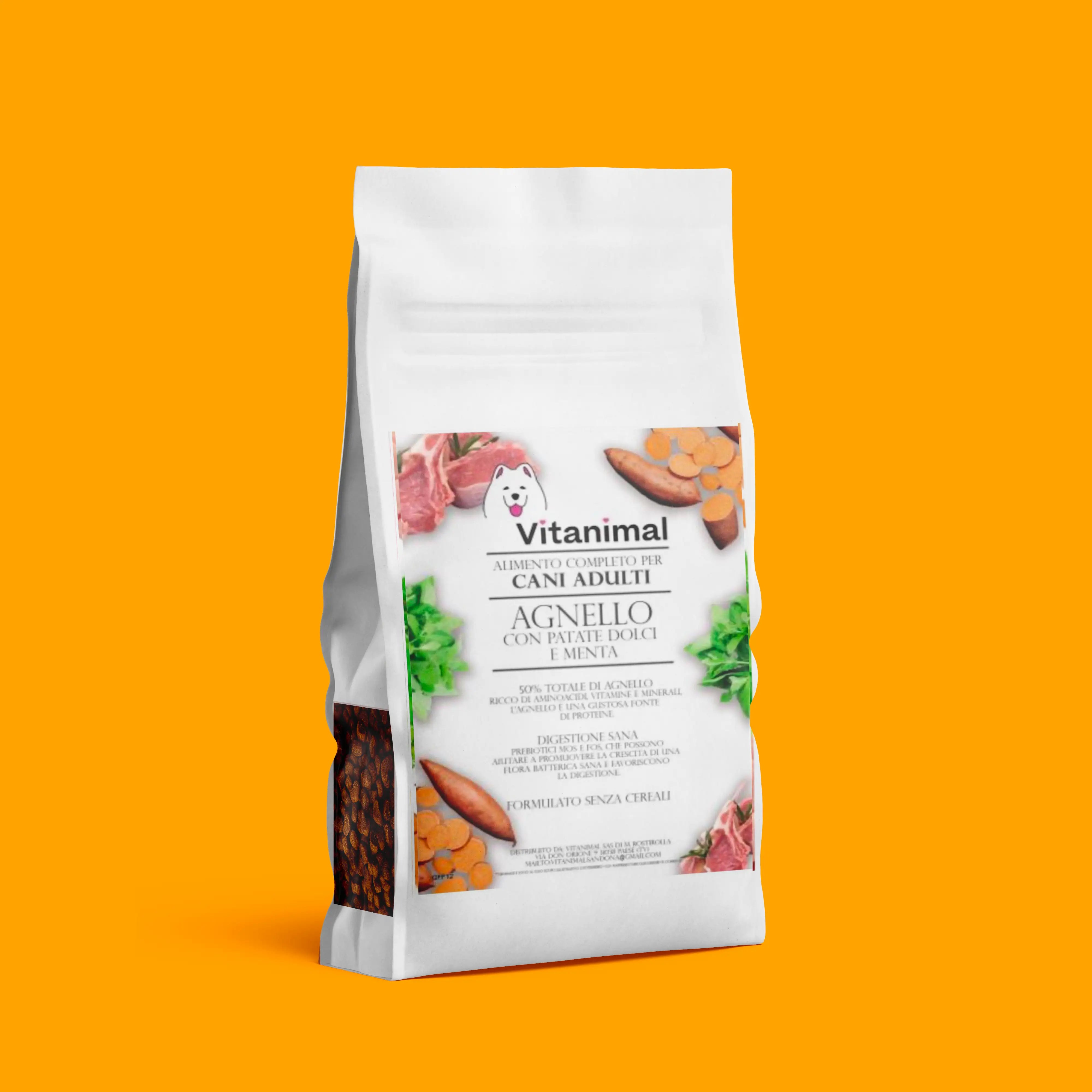 Crocchette gusto Agnello con patate dolci e Menta – Cane Adulto