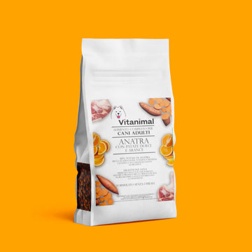 Crocchette gusto Anatra e Arance – Cane Adulto