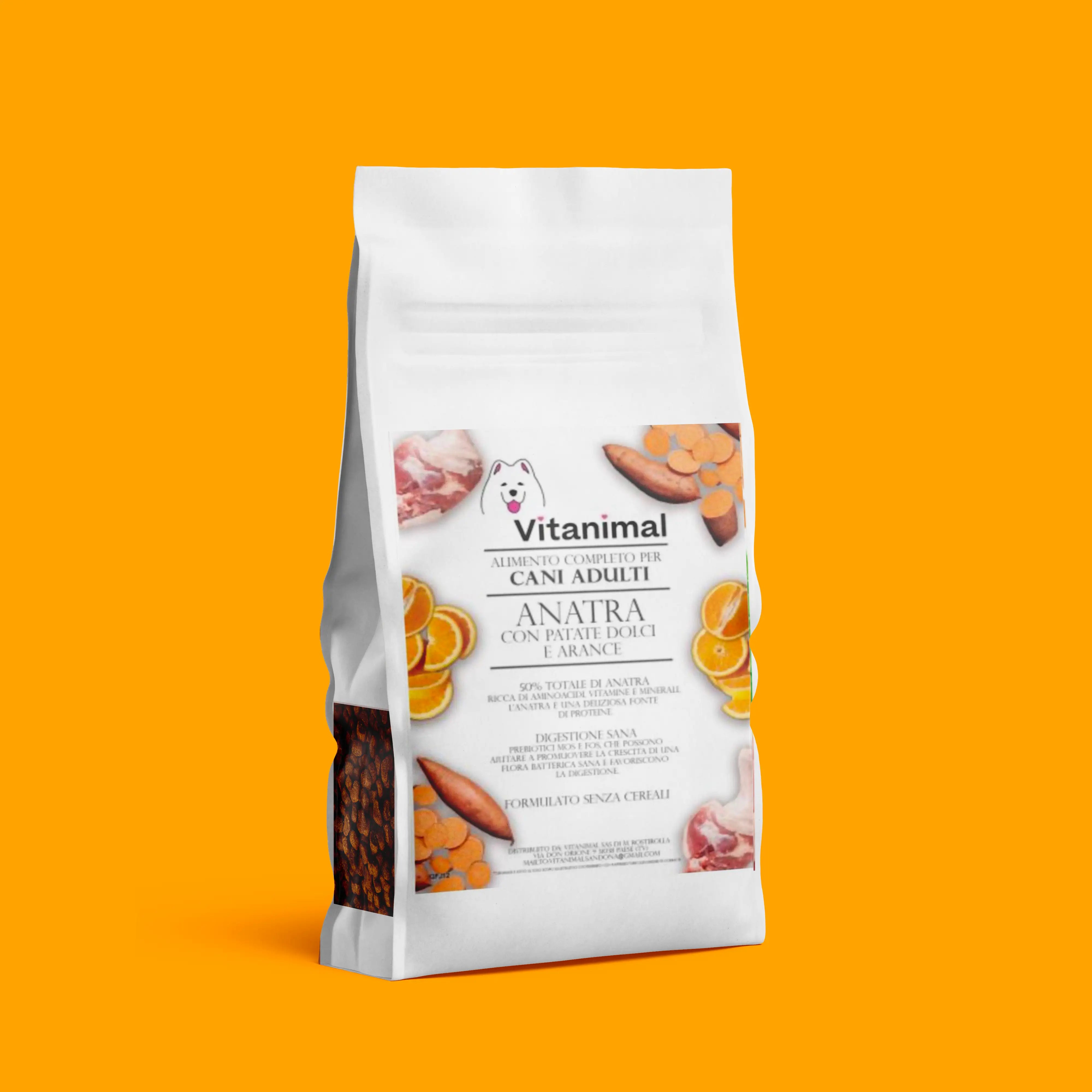 Crocchette gusto Anatra e Arance – Cane Adulto