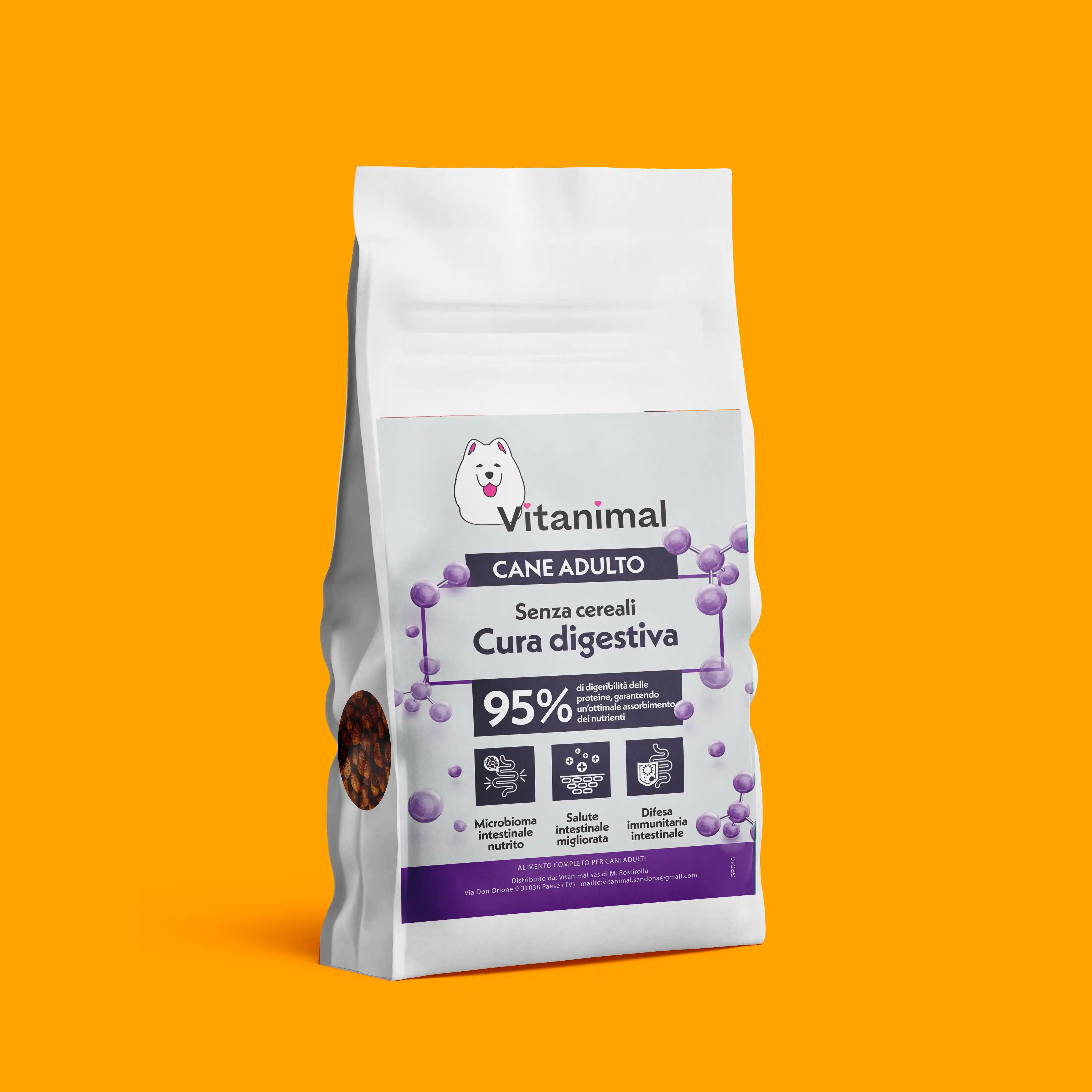 Crocchette gusto Tacchino – Cane adulto | Cura digestiva | 1.5kg