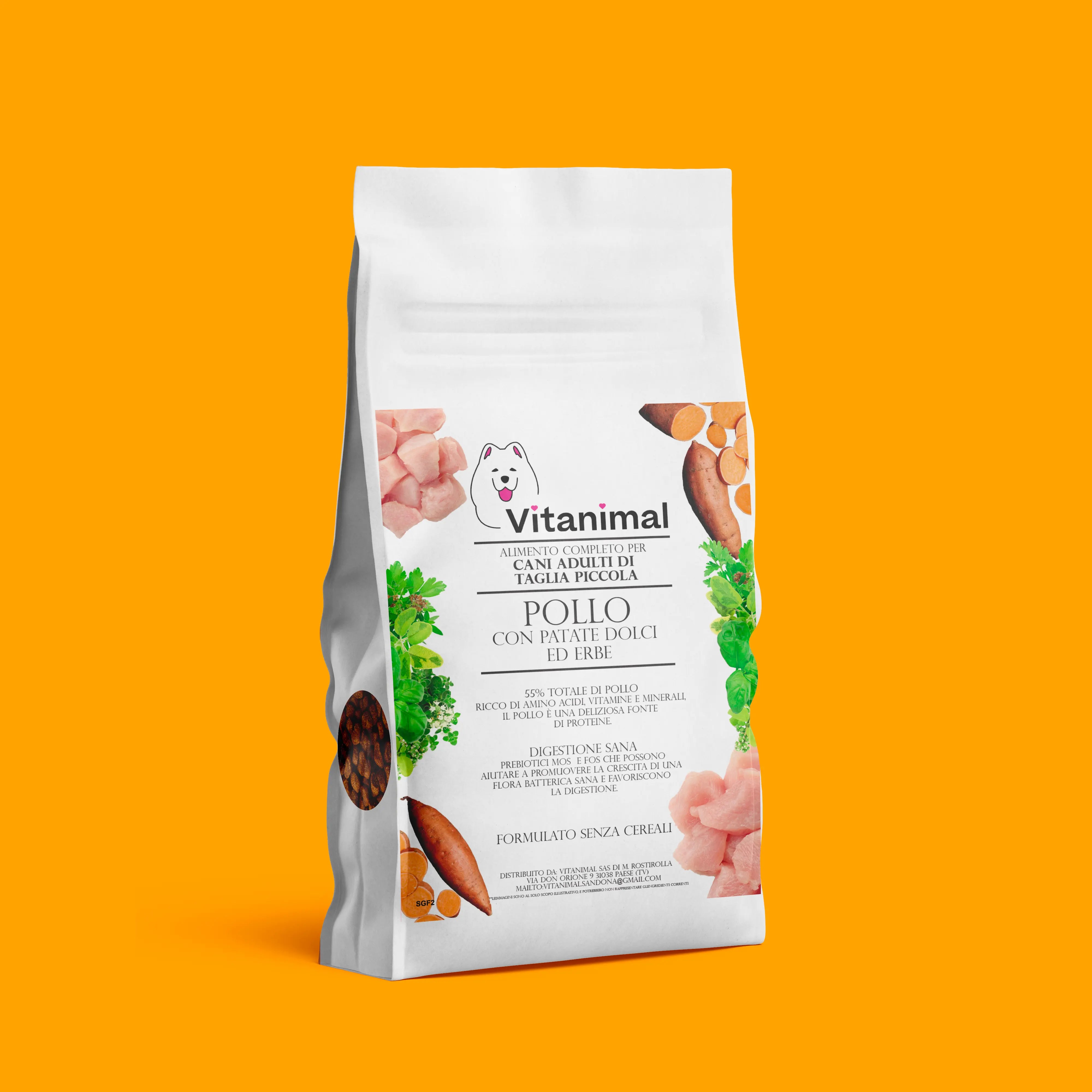 Crocchette gusto Pollo ed Erbe – Cane adulto di taglia piccola